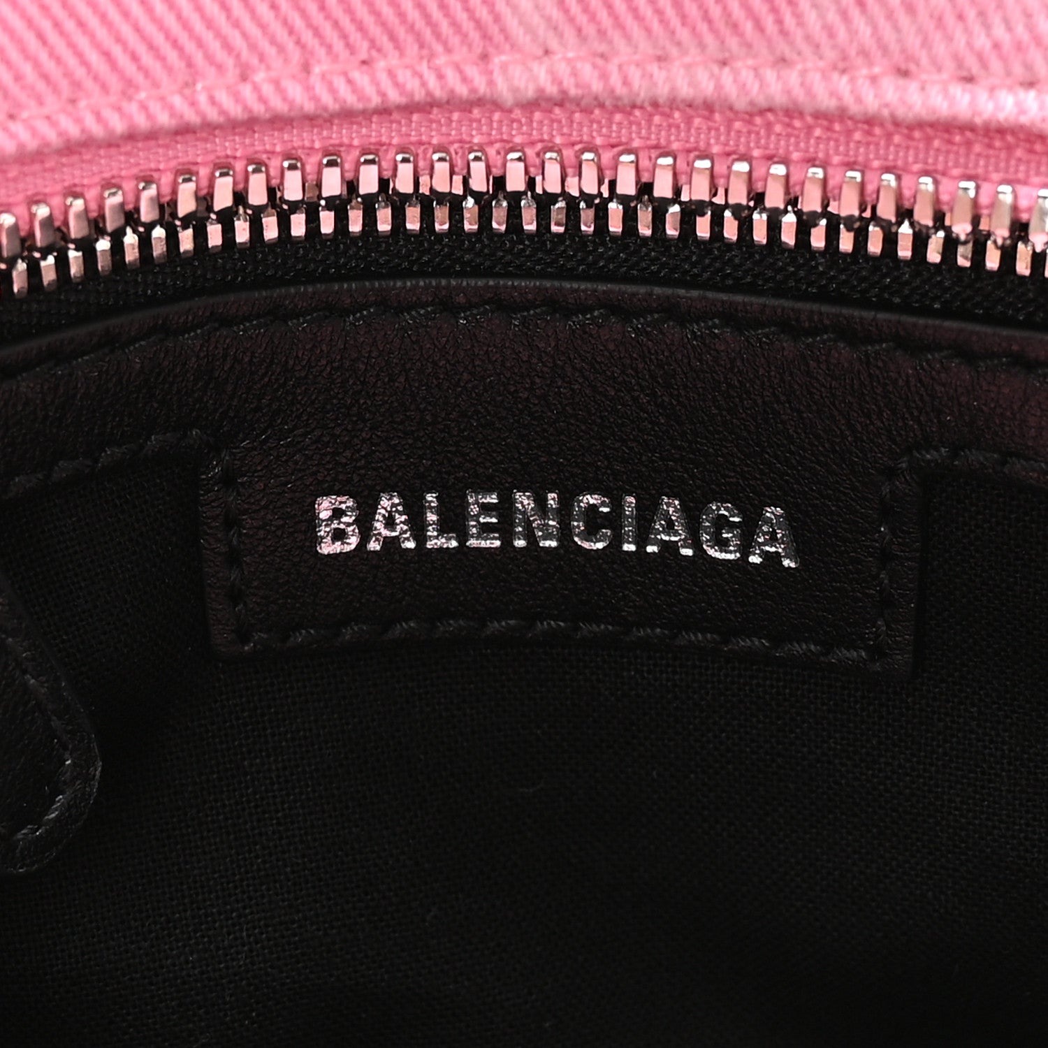 Balenciaga Denim BB Monogram Neo Cagole Handbag XS Pink 7 of 11