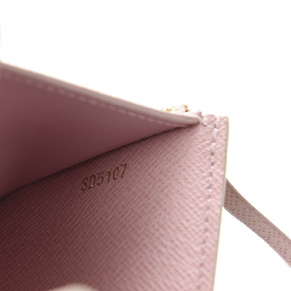 Louis Vuitton Damier Azur Victorine Wallet Rose Ballerine 6 of 8