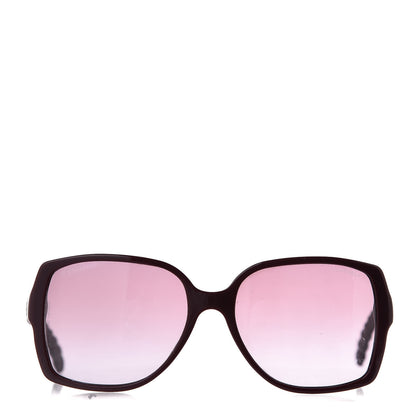 Chanel Lambskin Square Chain Sunglasses 5289-Q Red 3 of 10