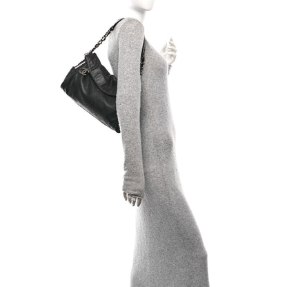 Chanel Lambskin Stitched Medium Ultimate Soft Tote Black 3 of 12