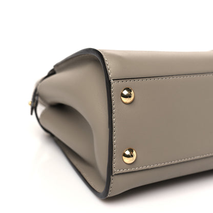 Fendi Vitello Seta Shiny Nappa Plexiglass Tortoise Mini Peekaboo Iconic Satchel Tortora 9 of 10