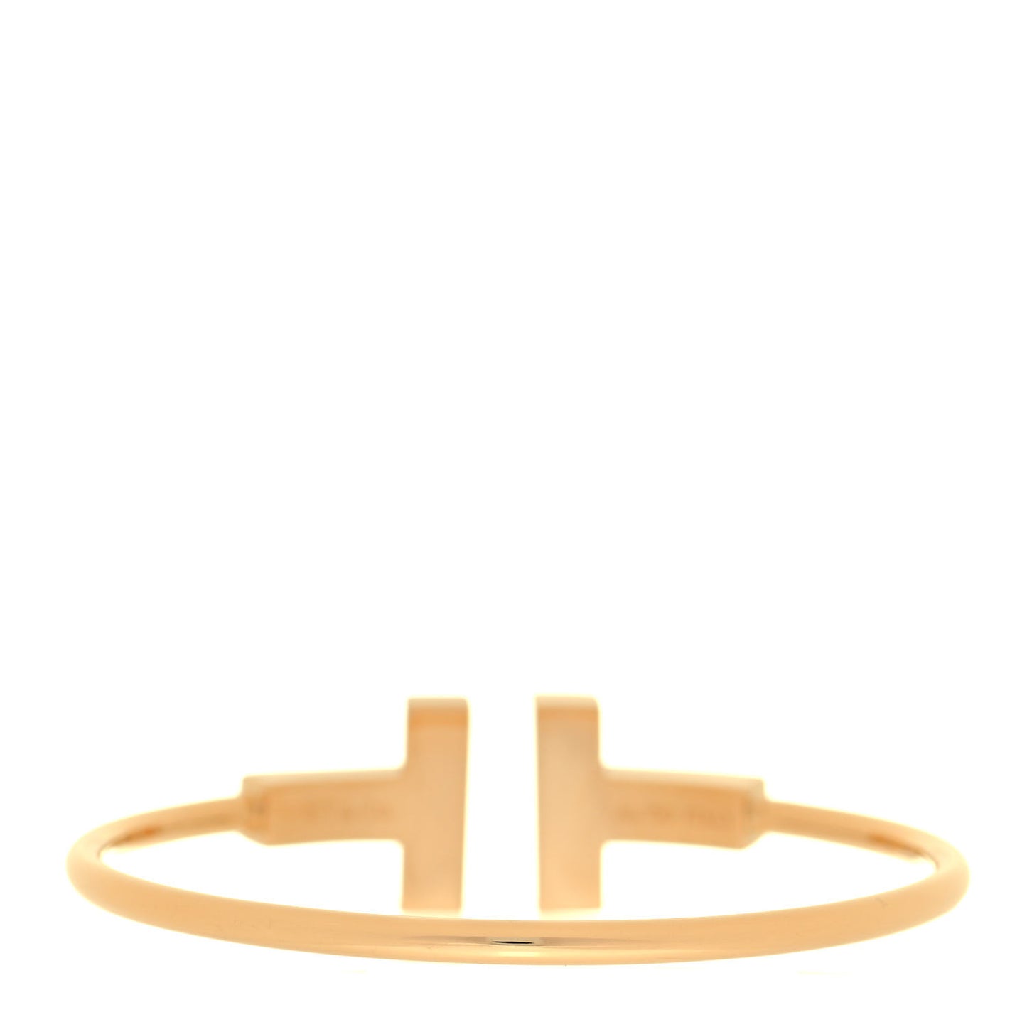18K Yellow Gold T Wide Wire Bracelet