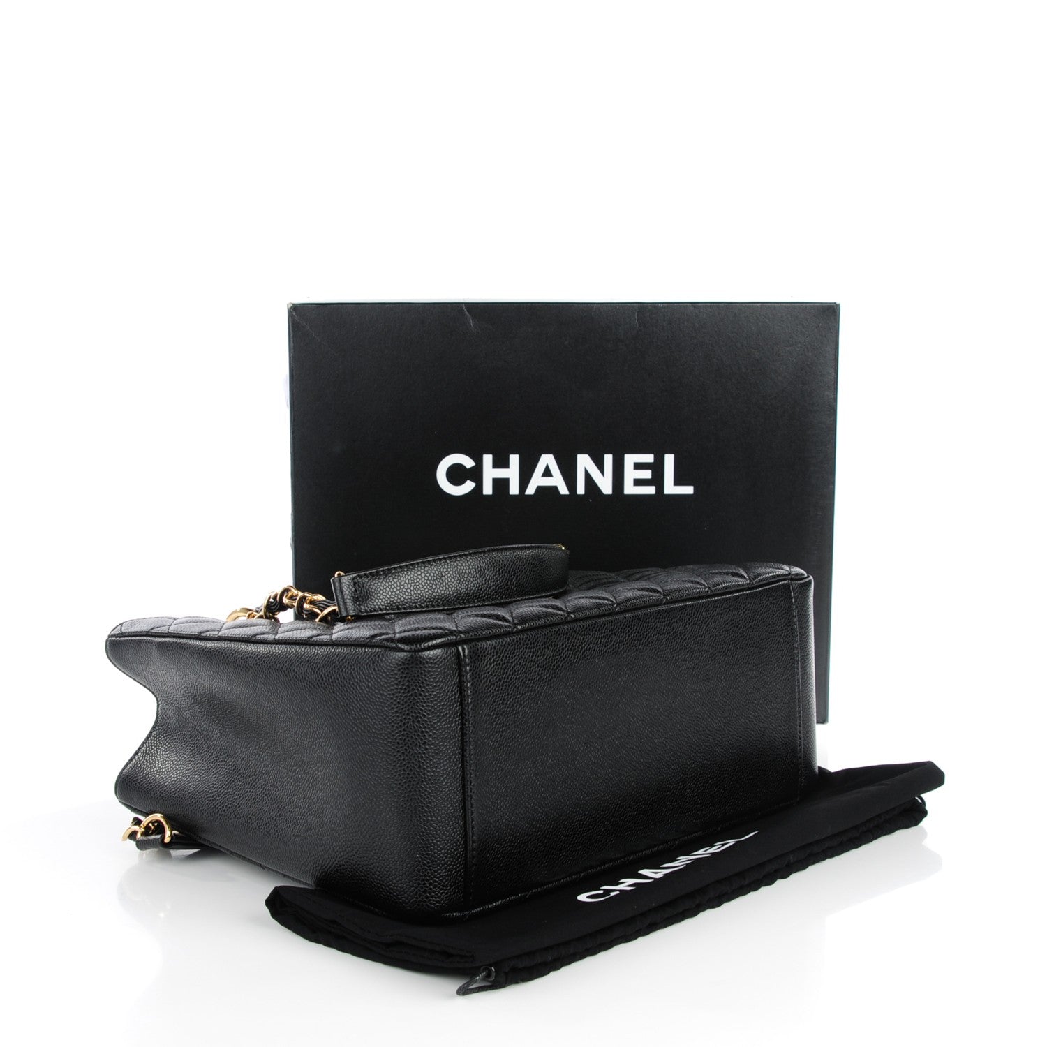 Chanel Caviar Quilted Grand Shopping Tote GST Black 4 of 7