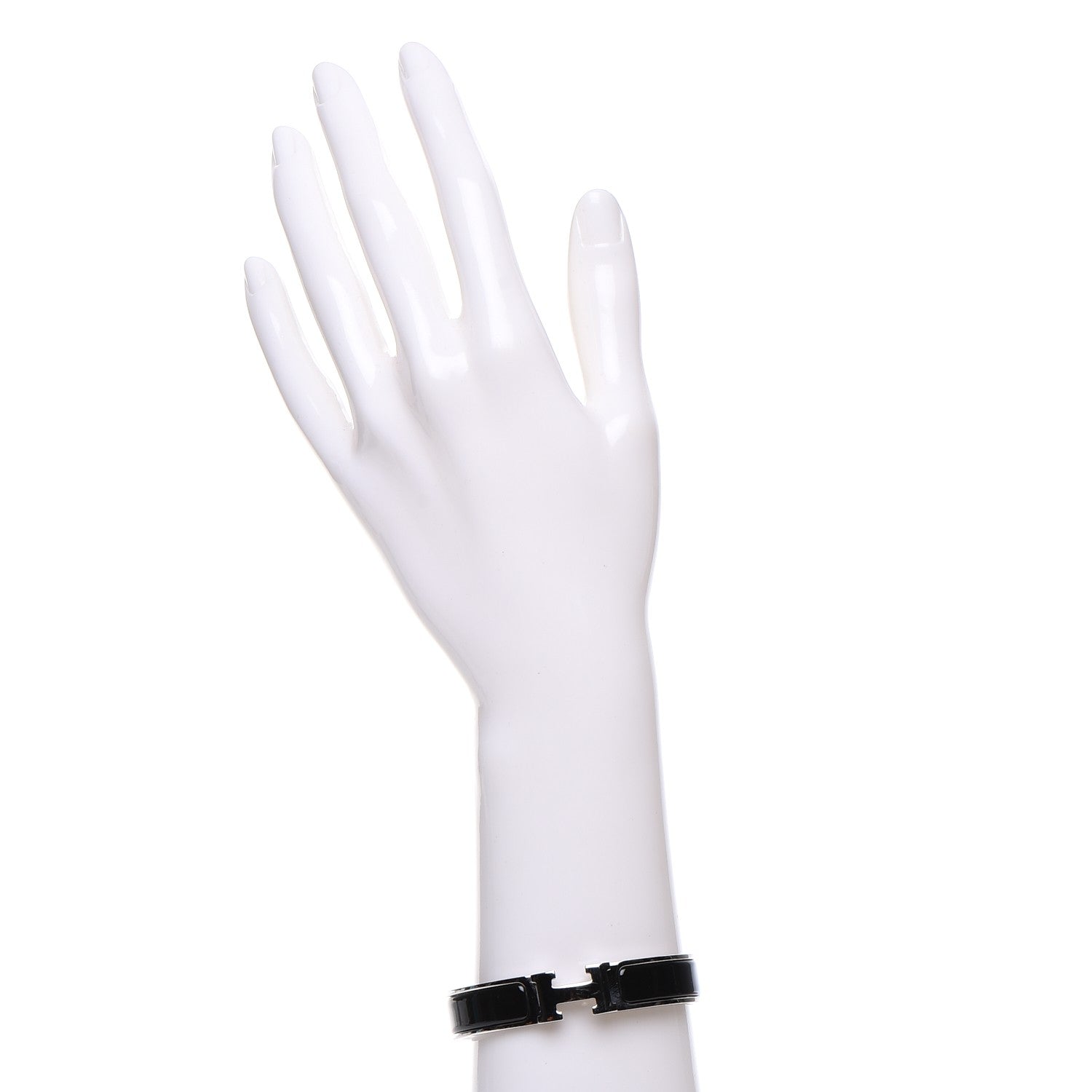 Hermes Enamel Narrow Clic Clac H Bracelet PM Black 2 of 5
