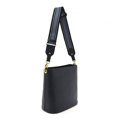 Prada Vitello Phenix Logo Hobo Bluette 2 of 8