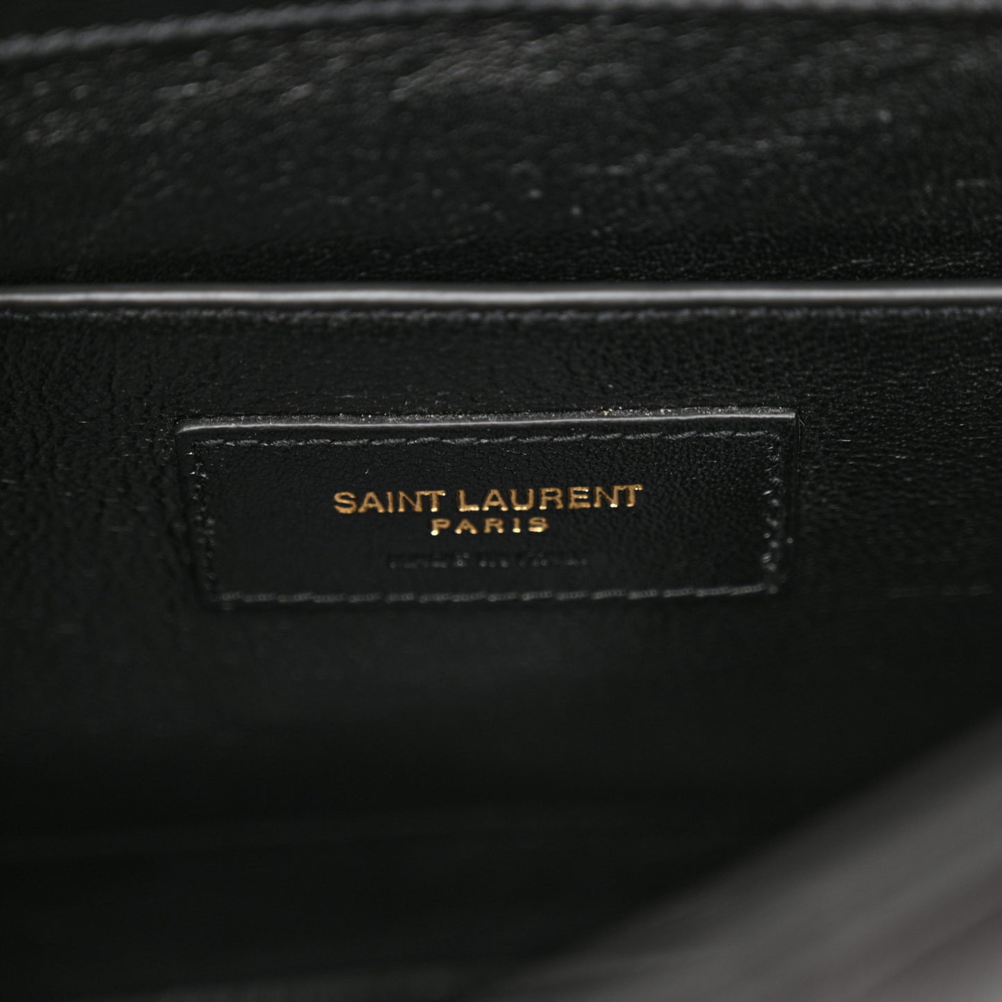 Lambskin Matelasse Monogram Medium Vicky Chain Bag Black