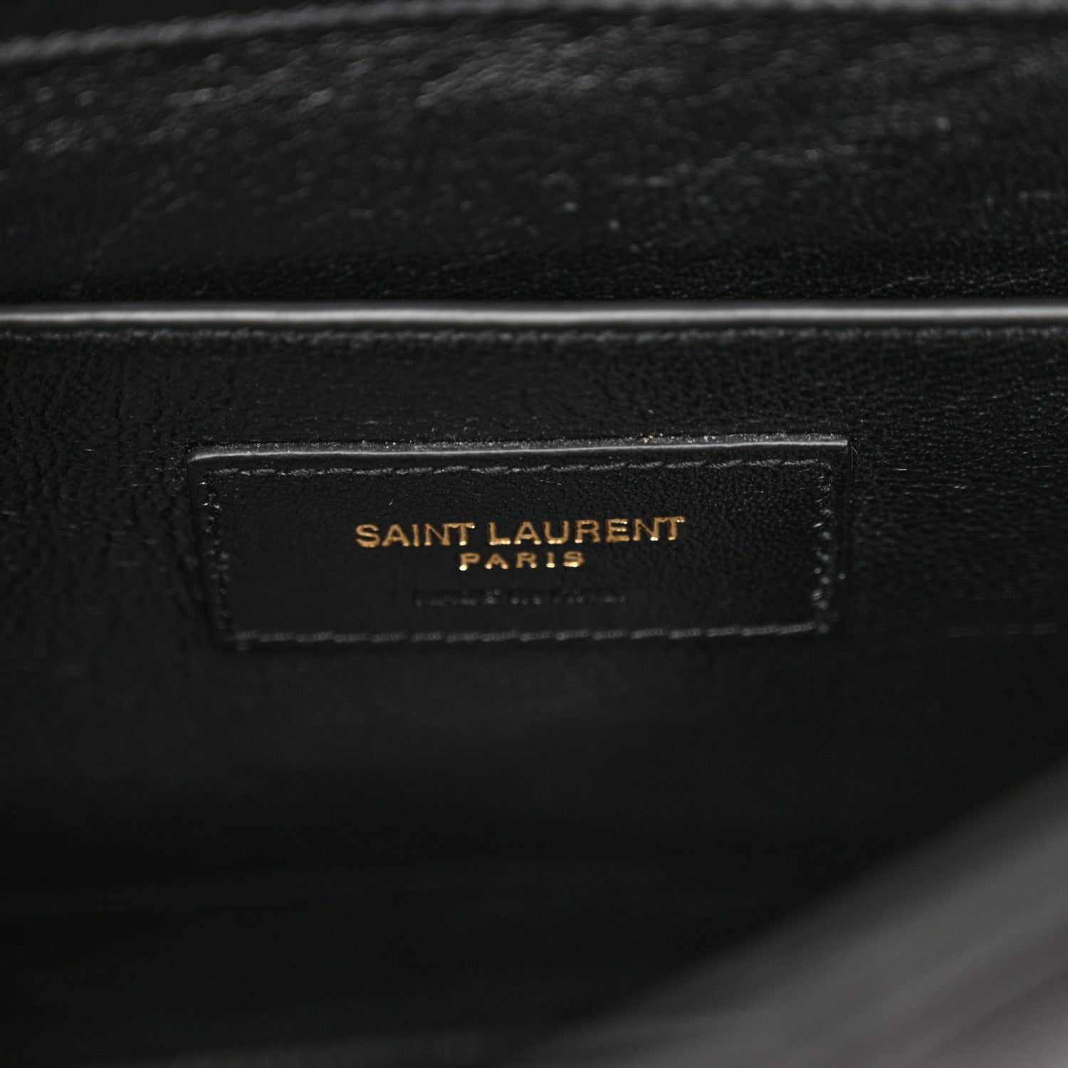 Saint Laurent Lambskin Matelasse Monogram Medium Vicky Chain Bag Black 6 of 10