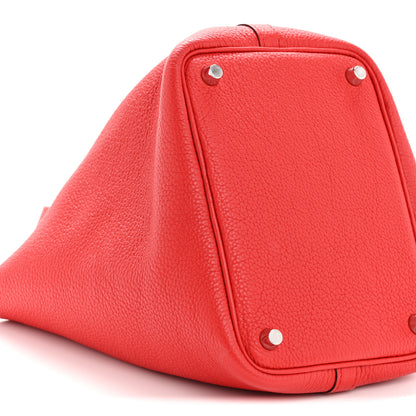 Hermes Taurillon Clemence Picotin Lock 18 PM Rouge de Coeur 24 of 34