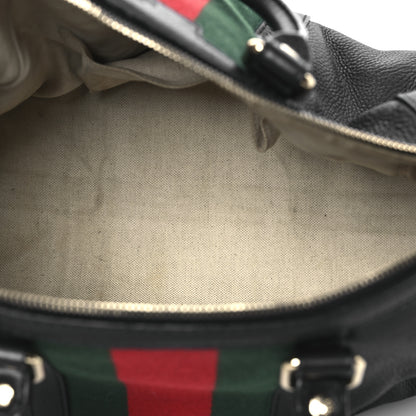 Gucci Calfskin Vintage Web Medium Boston Black 5 of 16