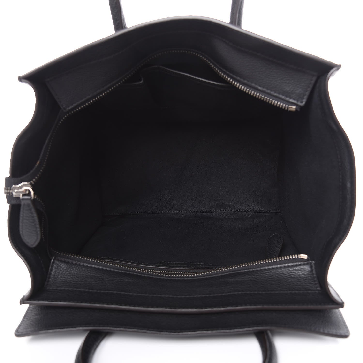 Celine Drummed Calfskin Mini Luggage Black 5 of 11