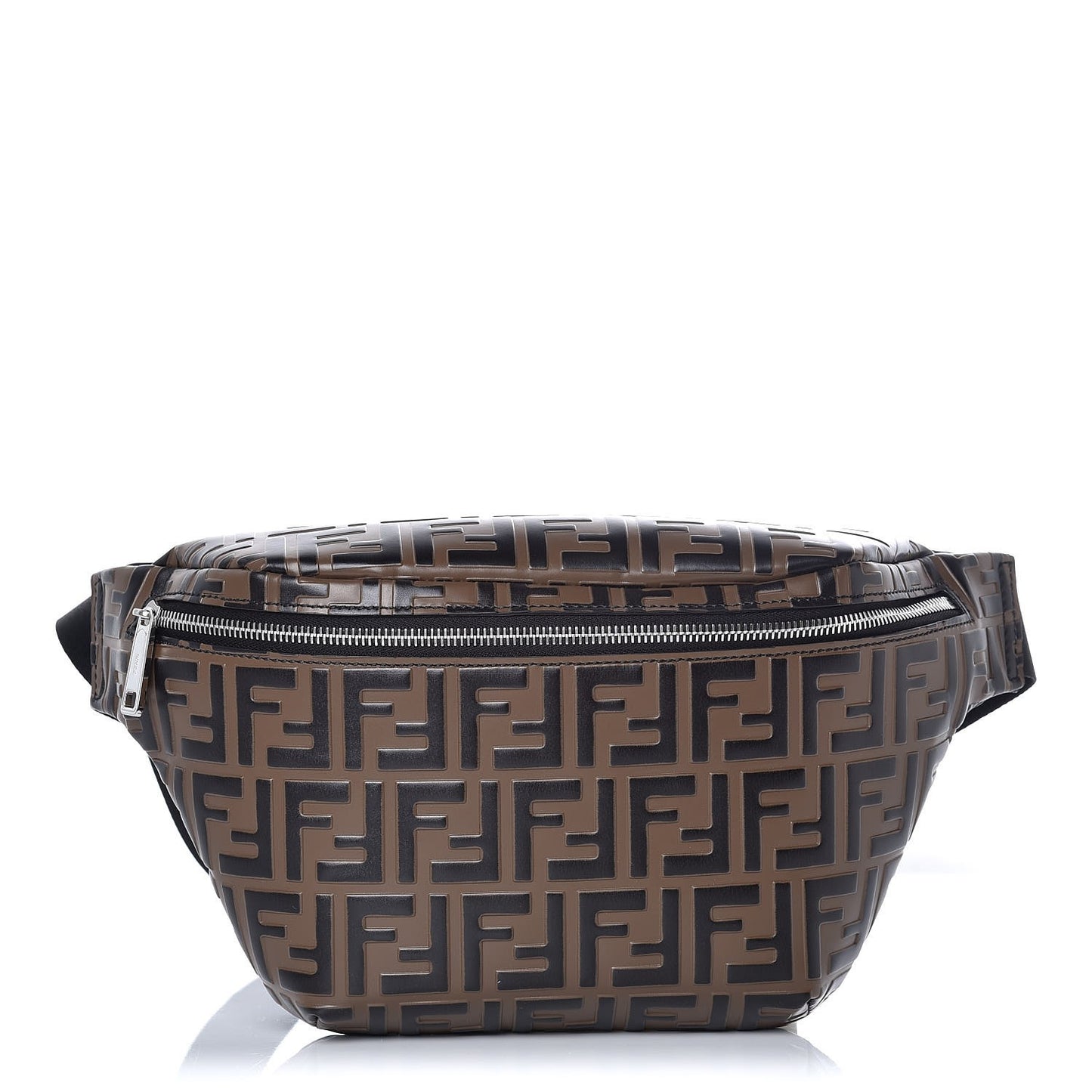 Vitello Century Bi-Color FF 1974 Embossed Belt Bag Maya Black
