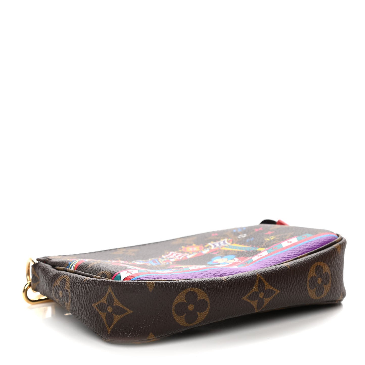 Monogram 2020 Christmas Animation Bumper Cars Mini Pochette Accessories Coquelicot