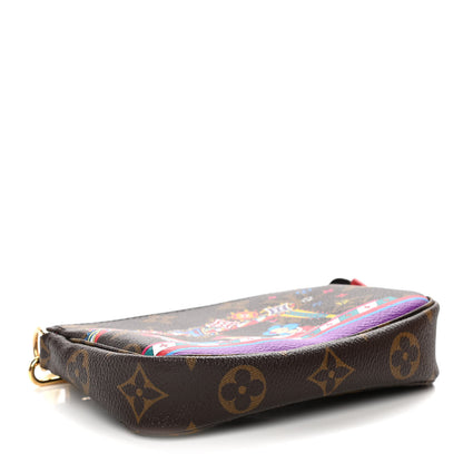 Louis Vuitton Monogram 2020 Christmas Animation Bumper Cars Mini Pochette Accessories Coquelicot 4 of 11