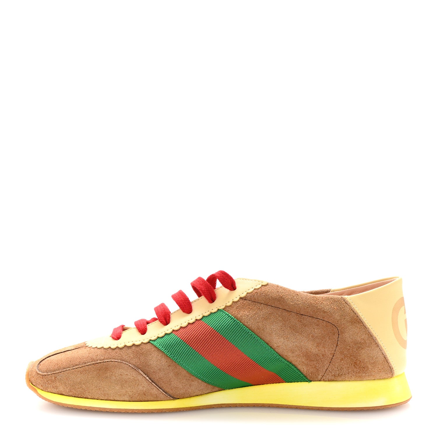 Gucci Suede Web Mens Rocket Sneakers 8 Nocciola Burro 1 of 10