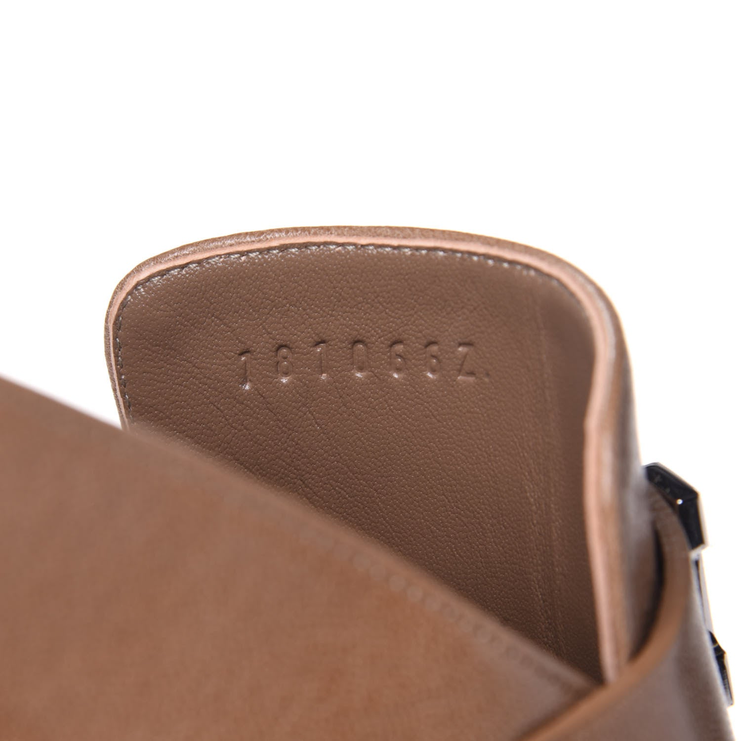 Hermes Goatskin Rivoli Mules 37 Havane 10 of 11