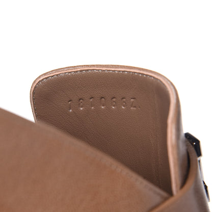 Hermes Goatskin Rivoli Mules 37 Havane 10 of 11