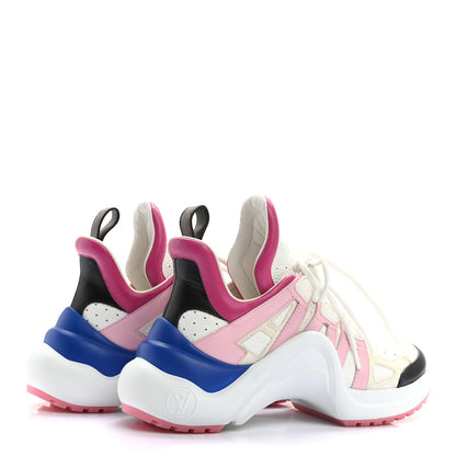 Louis Vuitton Calfskin Nylon LV Pop Archlight Sneaker 35 Pink Multicolor 4 of 8