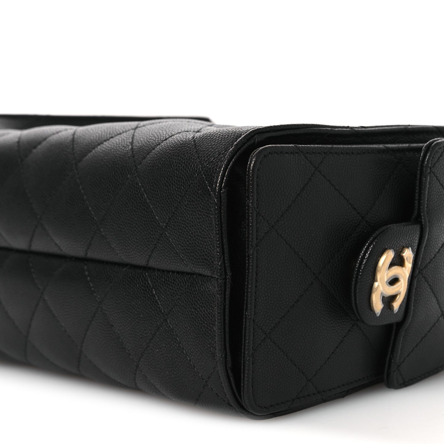 Caviar Quilted Mini Chanel 25 Handbag Black
