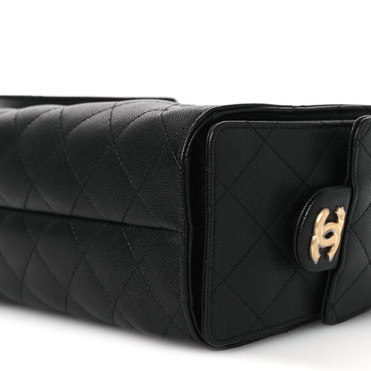 Chanel Caviar Quilted Mini Chanel 25 Handbag Black 9 of 12