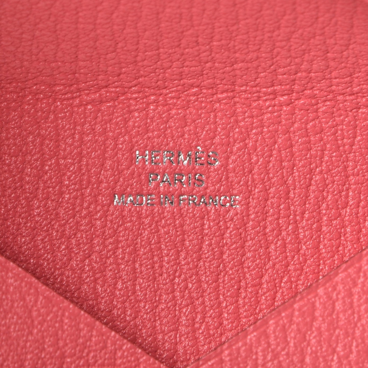 Chevre Mysore Calvi Card Case Rose Lipstick