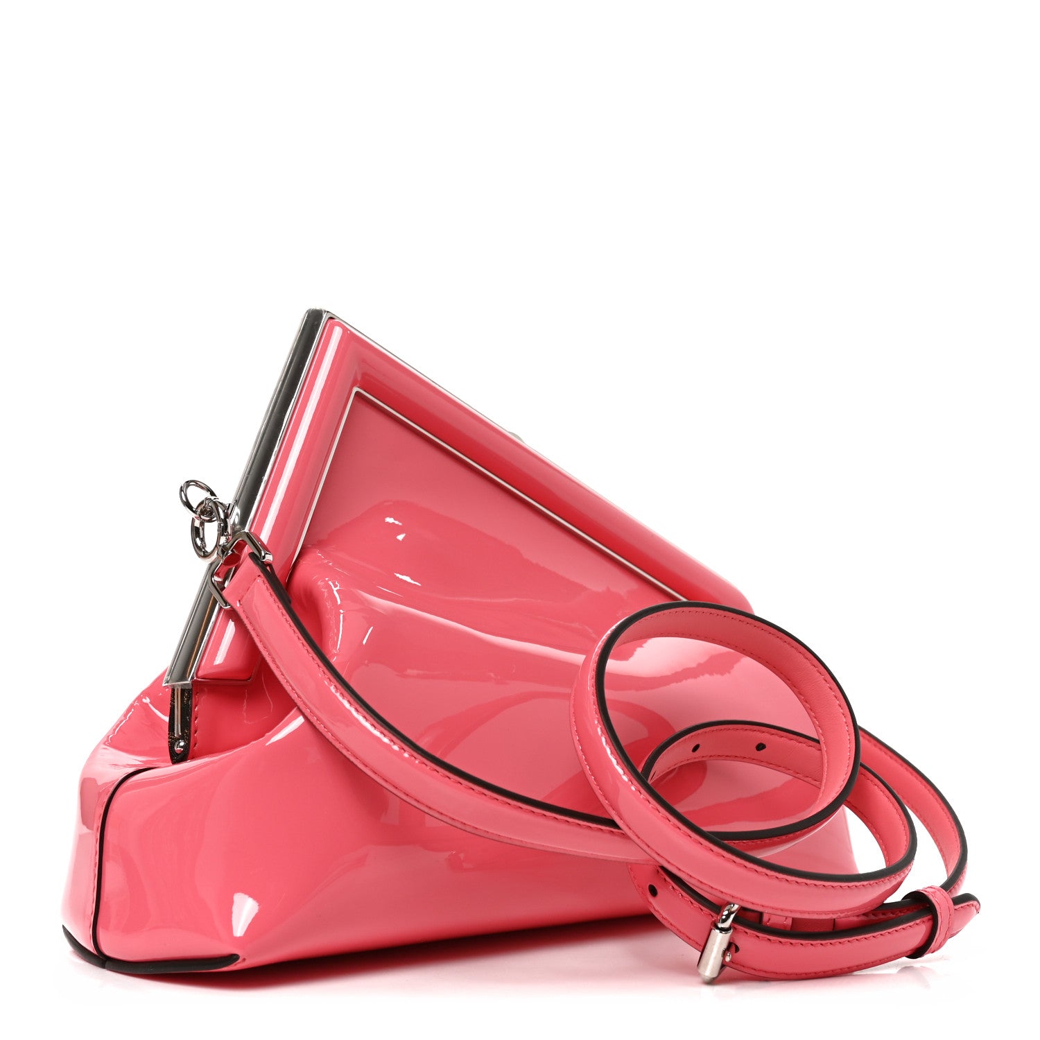Fendi Vitello Vernice Midi Fendi First Pink Dalia 3 of 10