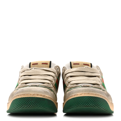 Gucci GG Monogram Nubuck Web Womens Screener Sneakers 39 New Sand Dusty Milk Vintage Green 38 New Sand Dusty Milk Vintage Green 12 of 39