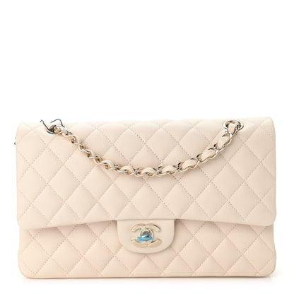 Chanel Caviar Quilted Medium Double Flap Light Beige 1 of 9