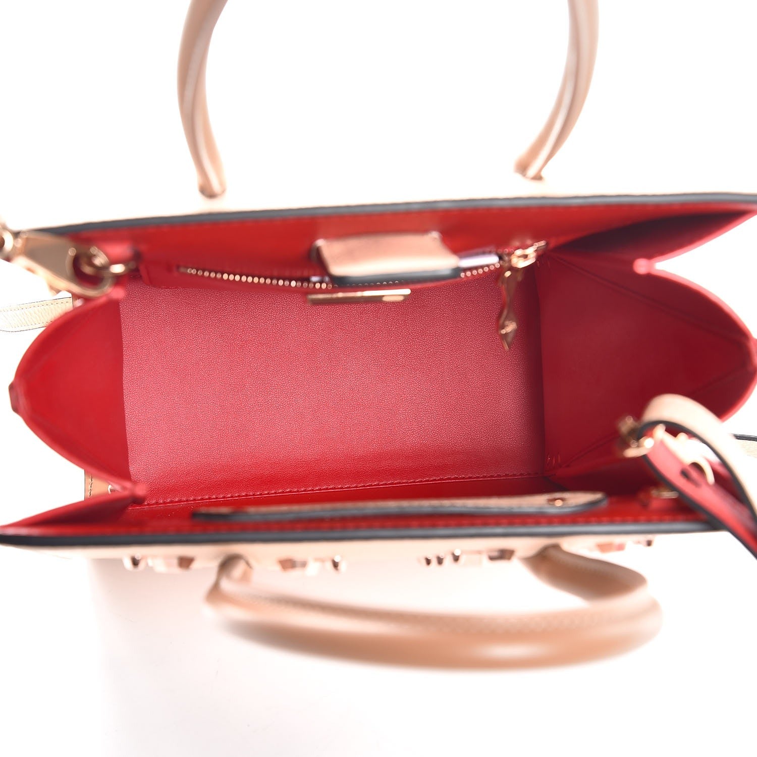 Christian Louboutin Calfskin Patent Studded Small Paloma Naturel Rose Gold 6 of 7