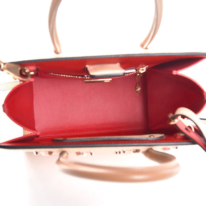 Christian Louboutin Calfskin Patent Studded Small Paloma Naturel Rose Gold 6 of 7