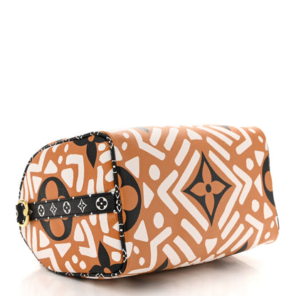 Louis Vuitton Monogram Giant Crafty Speedy Bandouliere 25 Creme Caramel 4 of 9