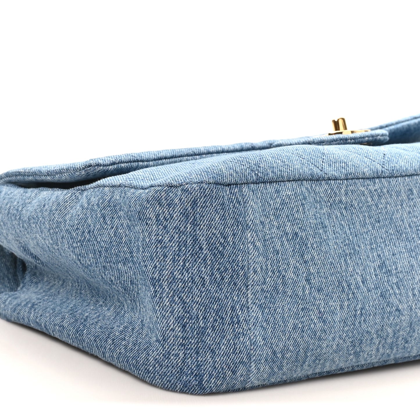 Denim Small Souplissimo Maxi Flap Blue