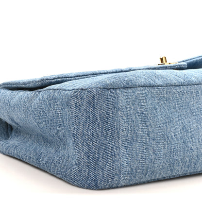 Chanel Denim Small Souplissimo Maxi Flap Blue 9 of 10