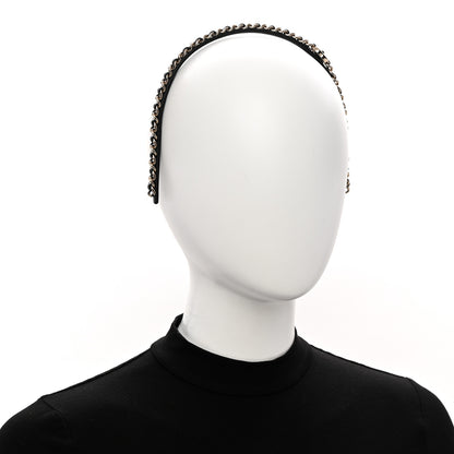 Chanel Metal Lambskin CC Turnlock Chain Headband Gold Black 4 of 6