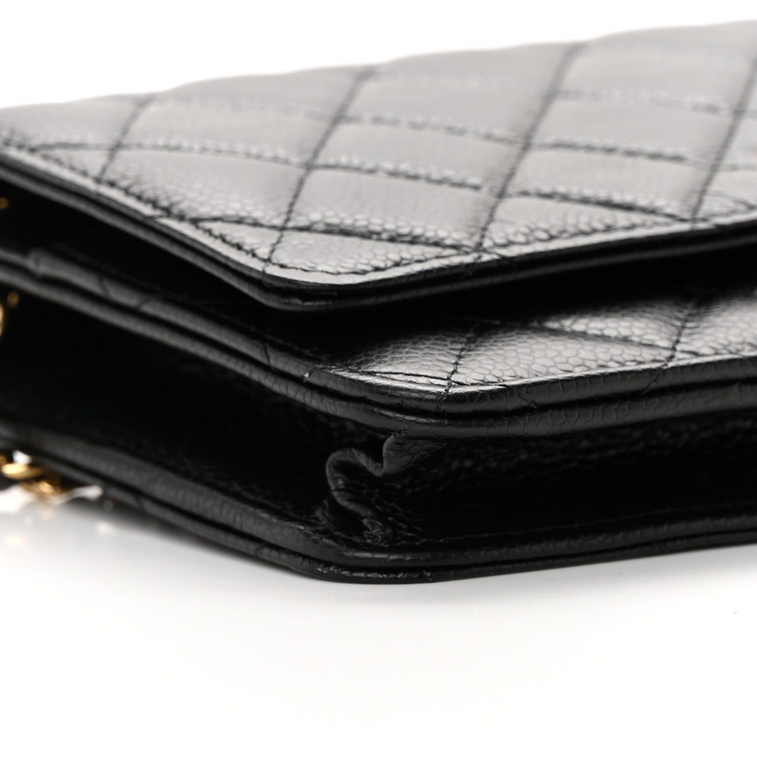 Chanel Caviar Quilted Wallet on Chain WOC Black 10 of 14
