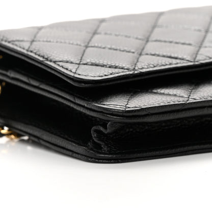 Chanel Caviar Quilted Wallet on Chain WOC Black 10 of 14