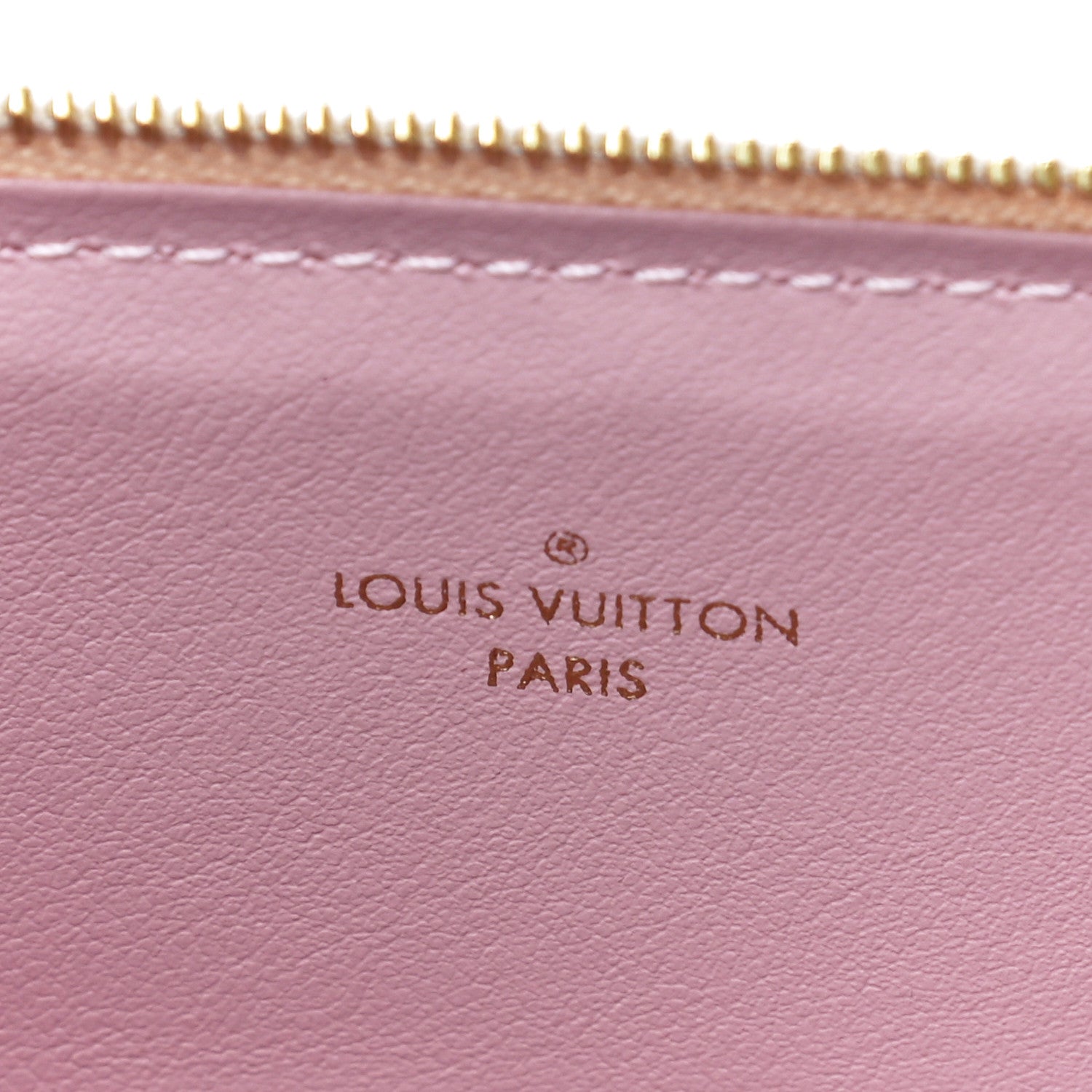 Louis Vuitton Damier Azur Pochette Felicie Chain Wallet Rose Ballerine 18 of 39