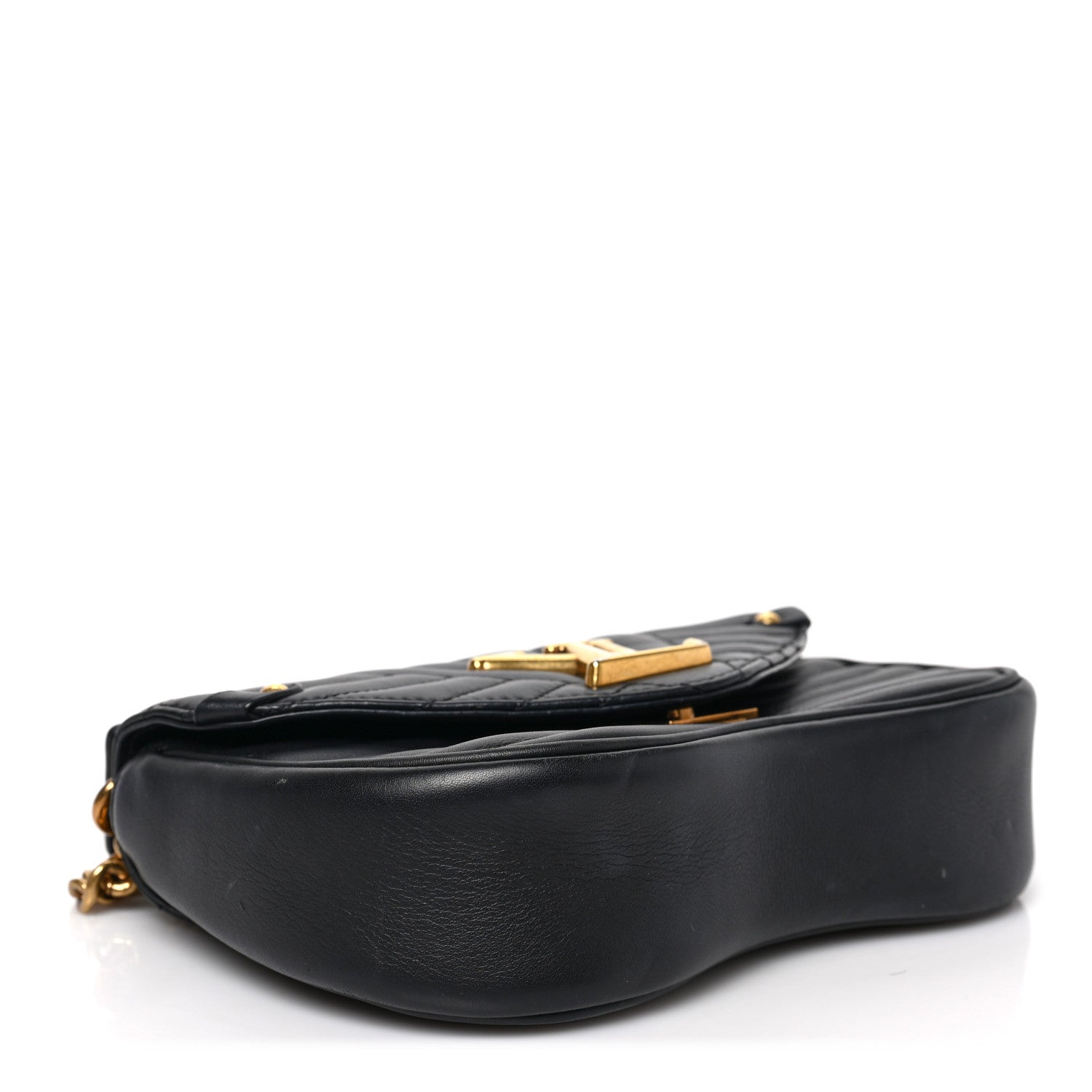Louis Vuitton Calfskin New Wave Chain MM Black 4 of 8