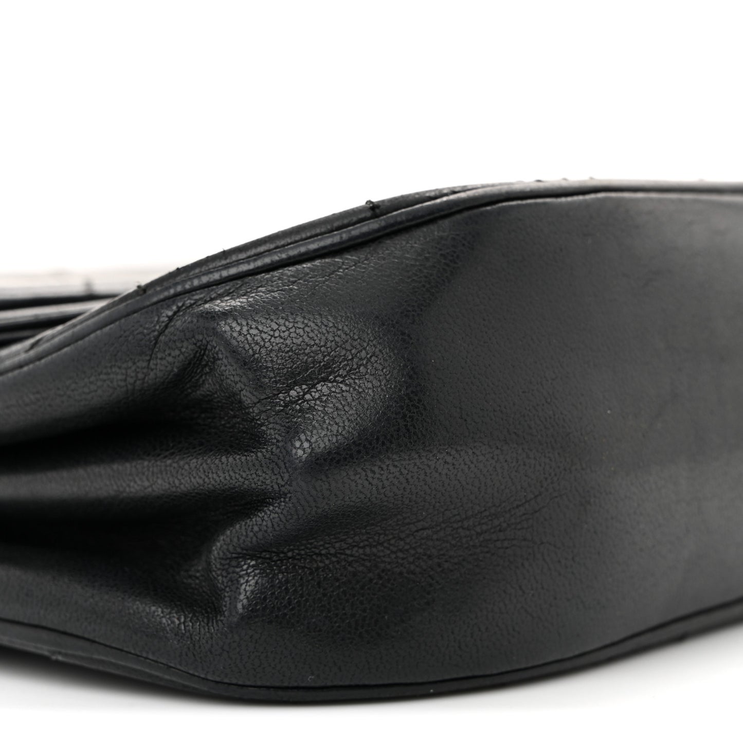 Lambskin Quilted Flap Bag Black