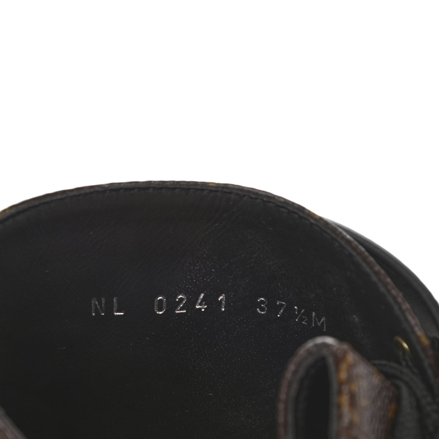 Calfskin Monogram Wonderland Flat Ranger Boots 37.5 Black