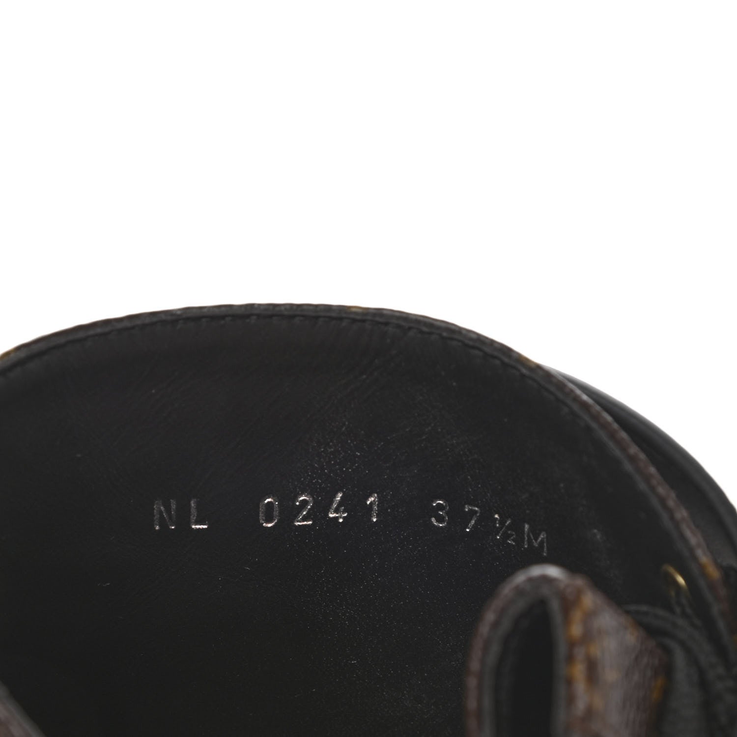 Louis Vuitton Calfskin Monogram Wonderland Flat Ranger Boots 37.5 Black 7 of 8