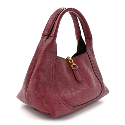 Gucci Grained Calfskin Softbit Medium Shoulder Bag Rosso Ancora 3 of 10
