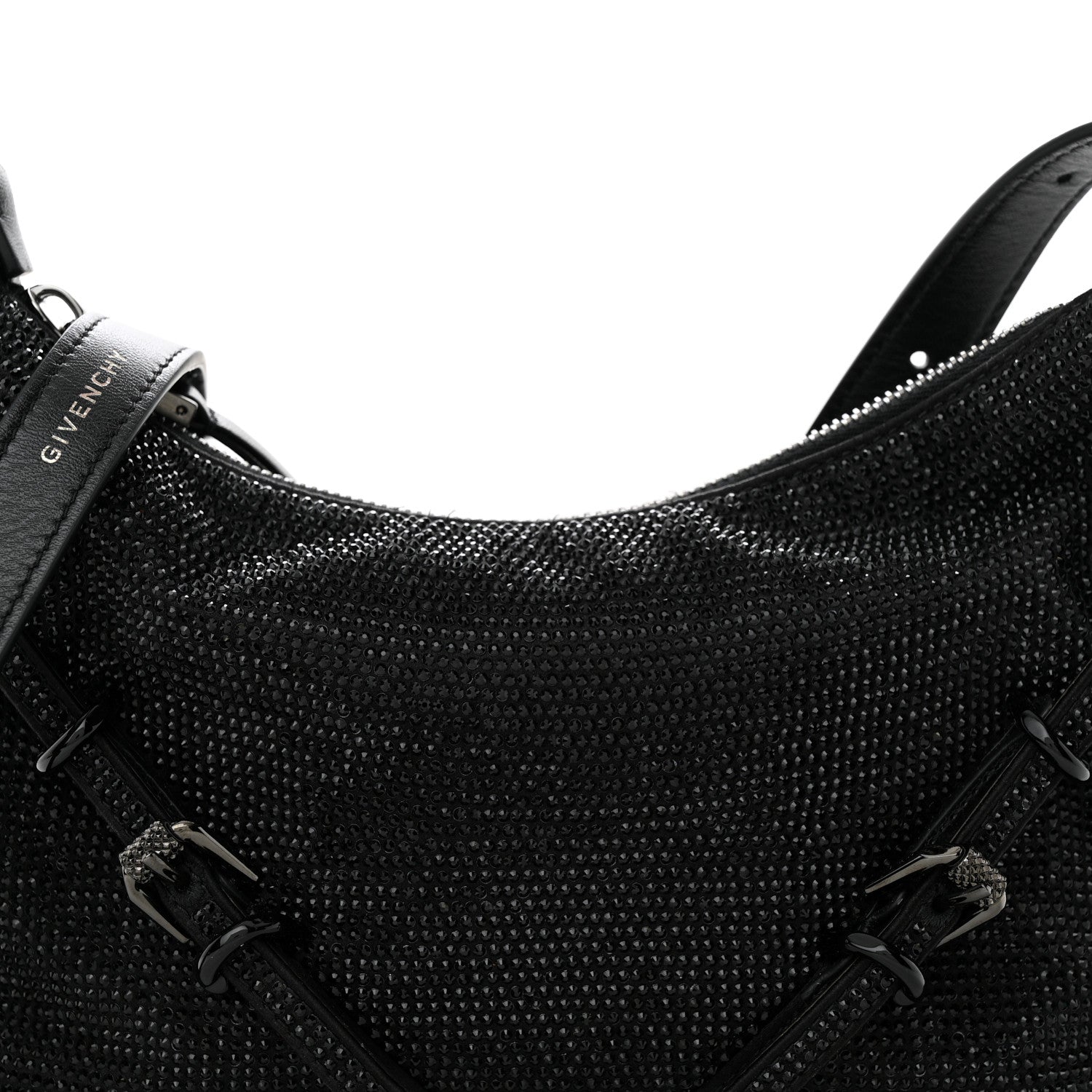 Givenchy Satin Strass Mini Voyou Boyfriend Party Bag Black 8 of 10