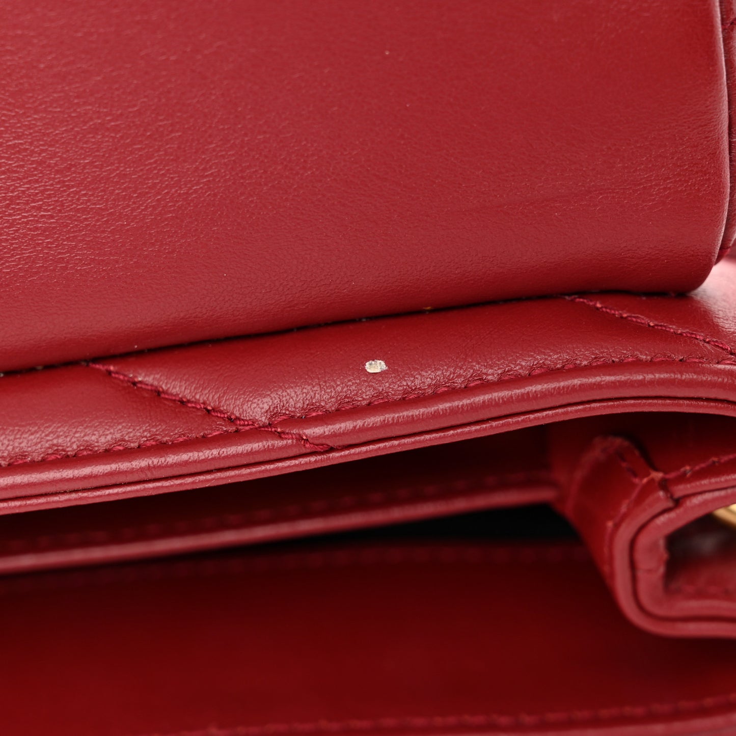 Calfskin Y Quilted Monogram Toy Loulou Crossbody Bag Rouge