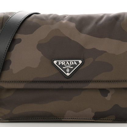 Prada Re-Nylon Vitello Padded Camouflage Small Flap Shoulder Bag Mimetico 8 of 11