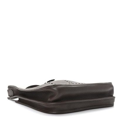 Hermes Taurillon Clemence Evelyne III PM Chocolate 4 of 10