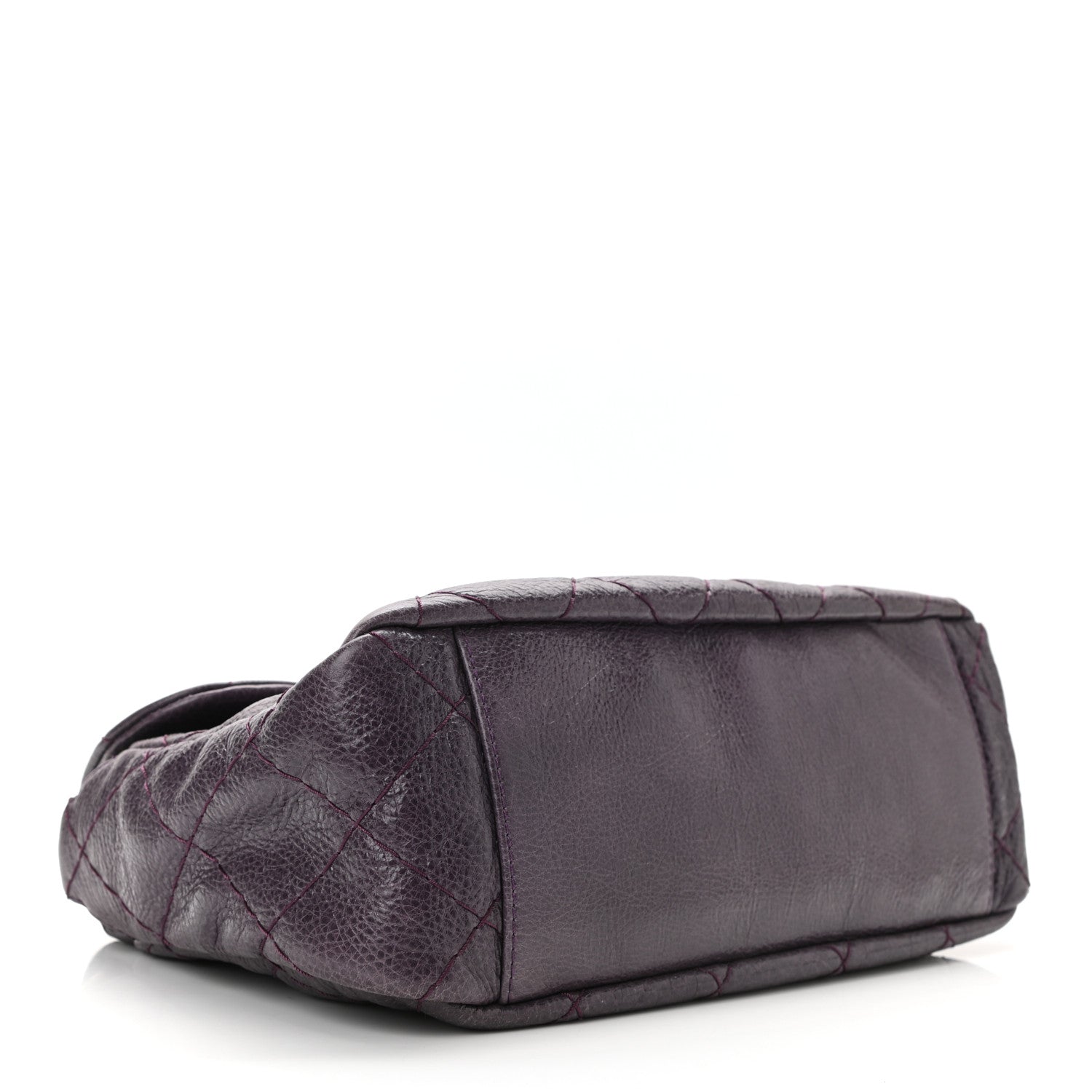 Chanel Glazed Calfskin Stitched On The Road Flap Purple 4 of 10