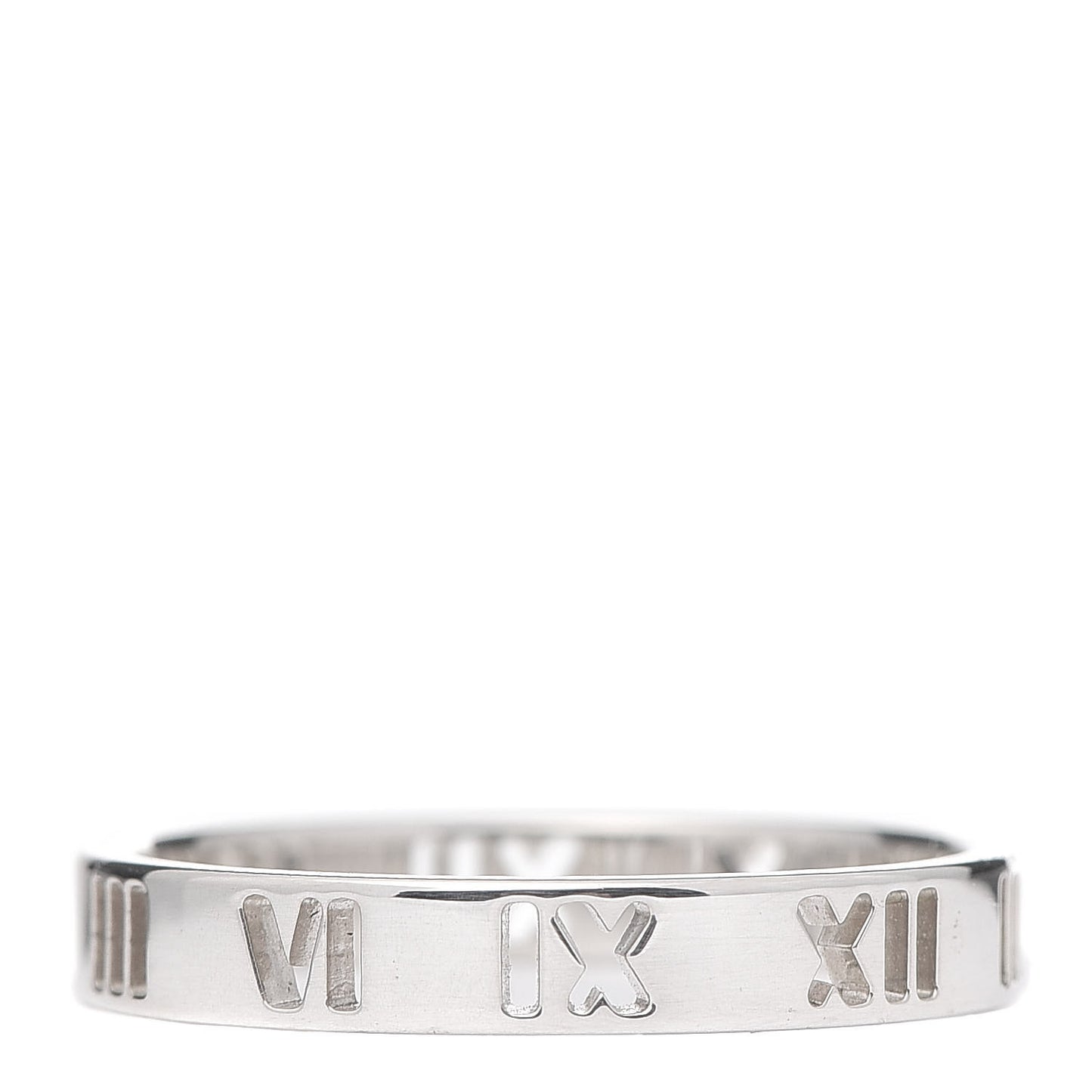 Sterling Silver Narrow Atlas Pierced Ring 60 9.25