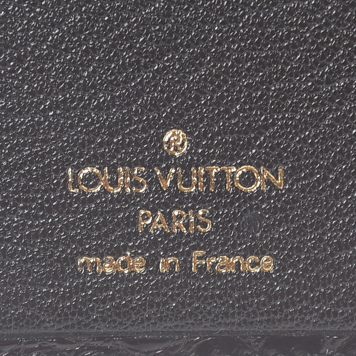 Louis Vuitton Alligator Checkbook Wallet Black 6 of 6