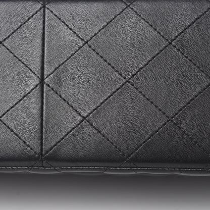 Chanel Lambskin Quilted Jumbo Double Flap Black 10 of 13