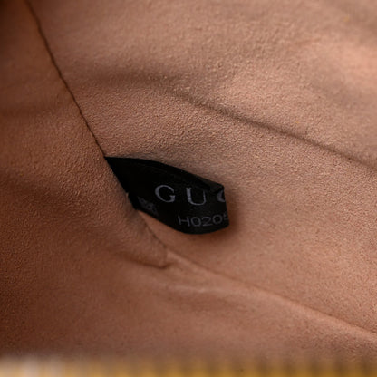 Gucci Calfskin Matelasse Mini GG Marmont Chain Shoulder Bag Stone Topaz 8 of 17